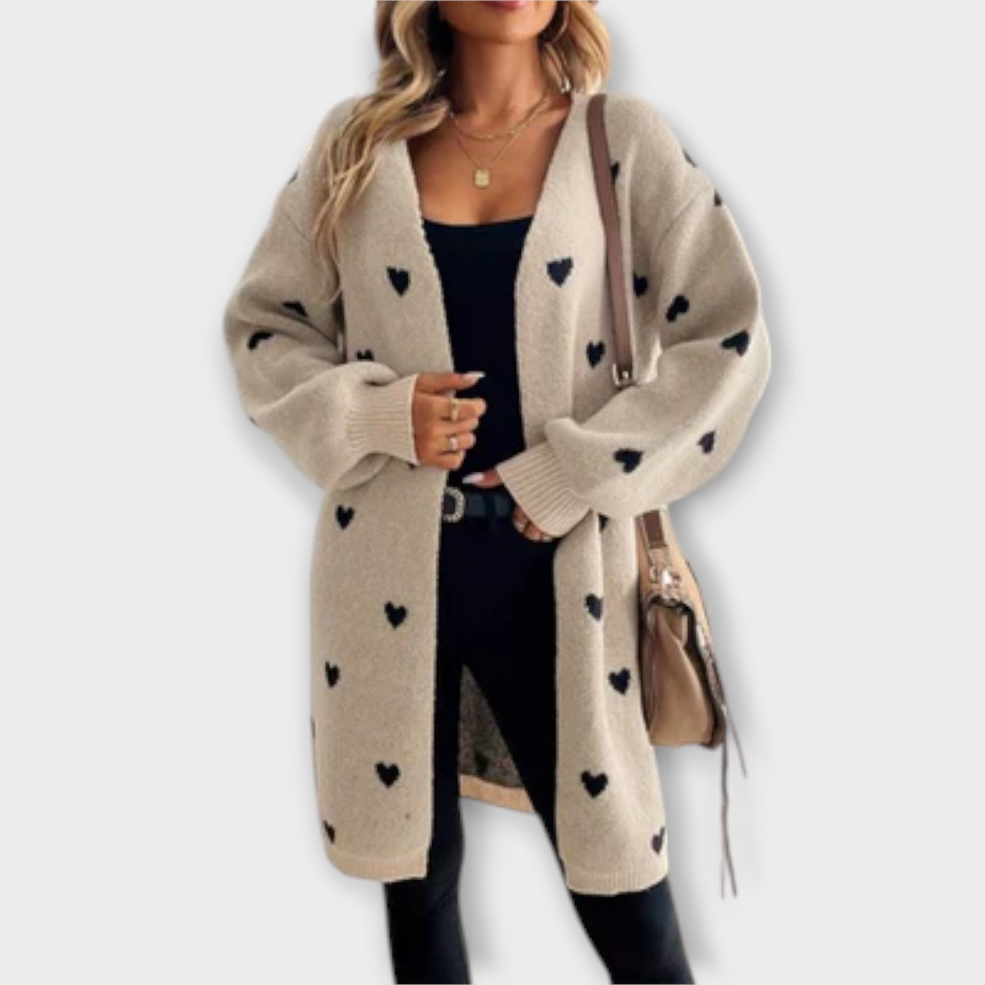 Julia - Cardigan met Hartpatroon