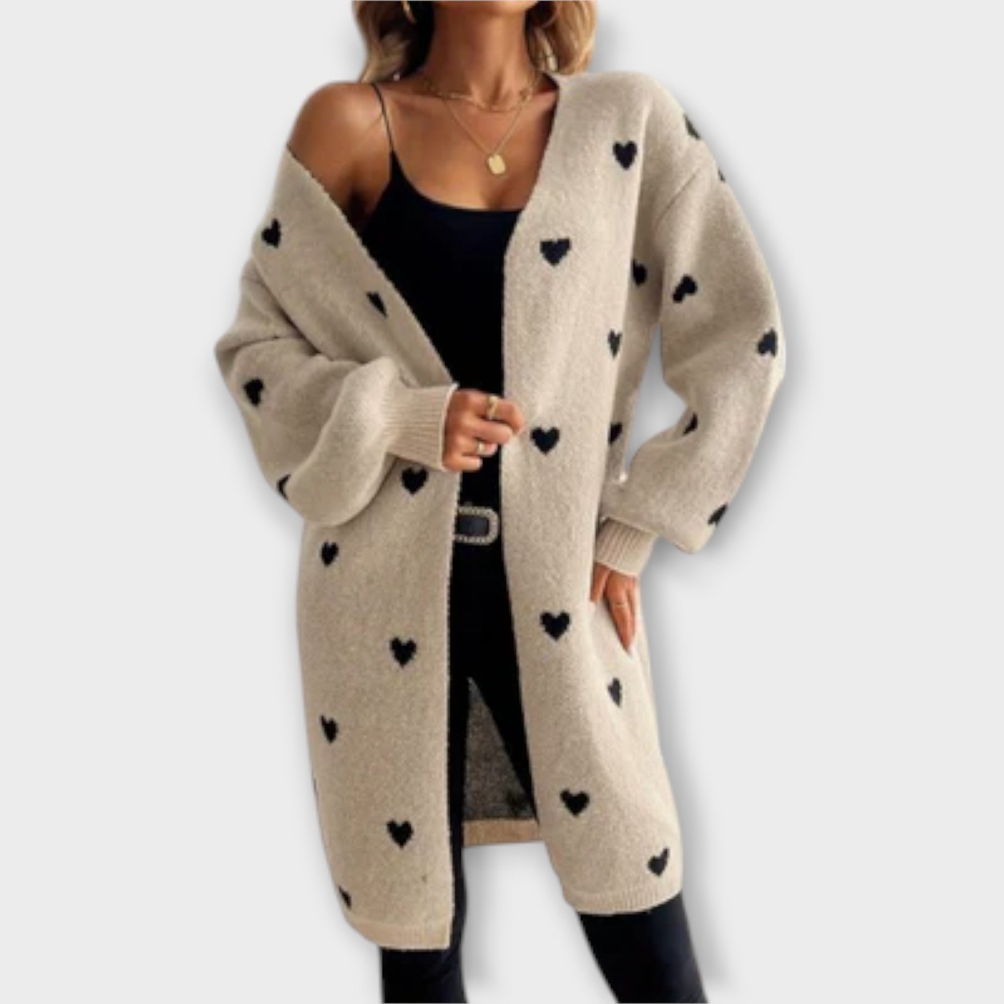 Julia - Cardigan met Hartpatroon