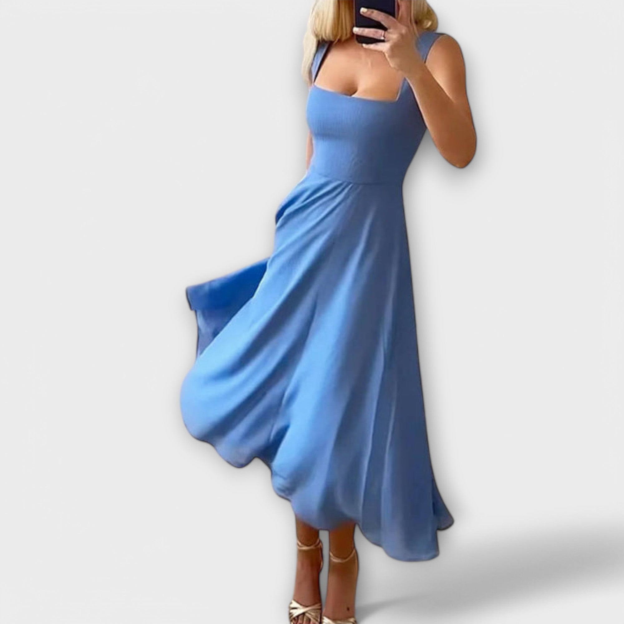 Elegante mouwloze jurk