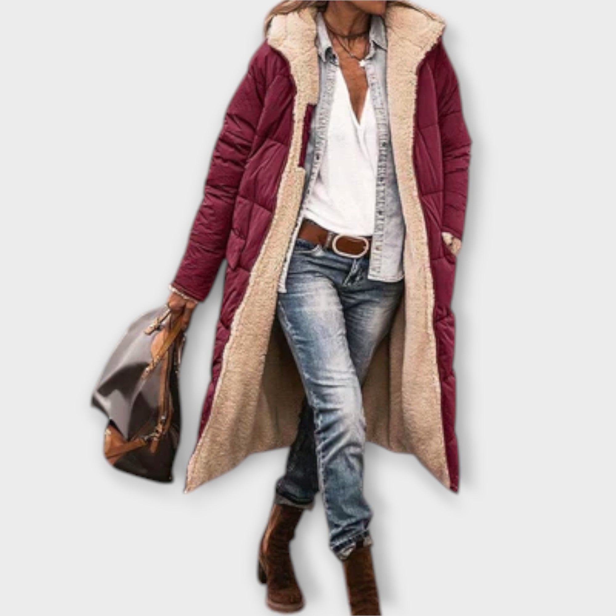 Kora - Gezellige Bontgevoerde Jas