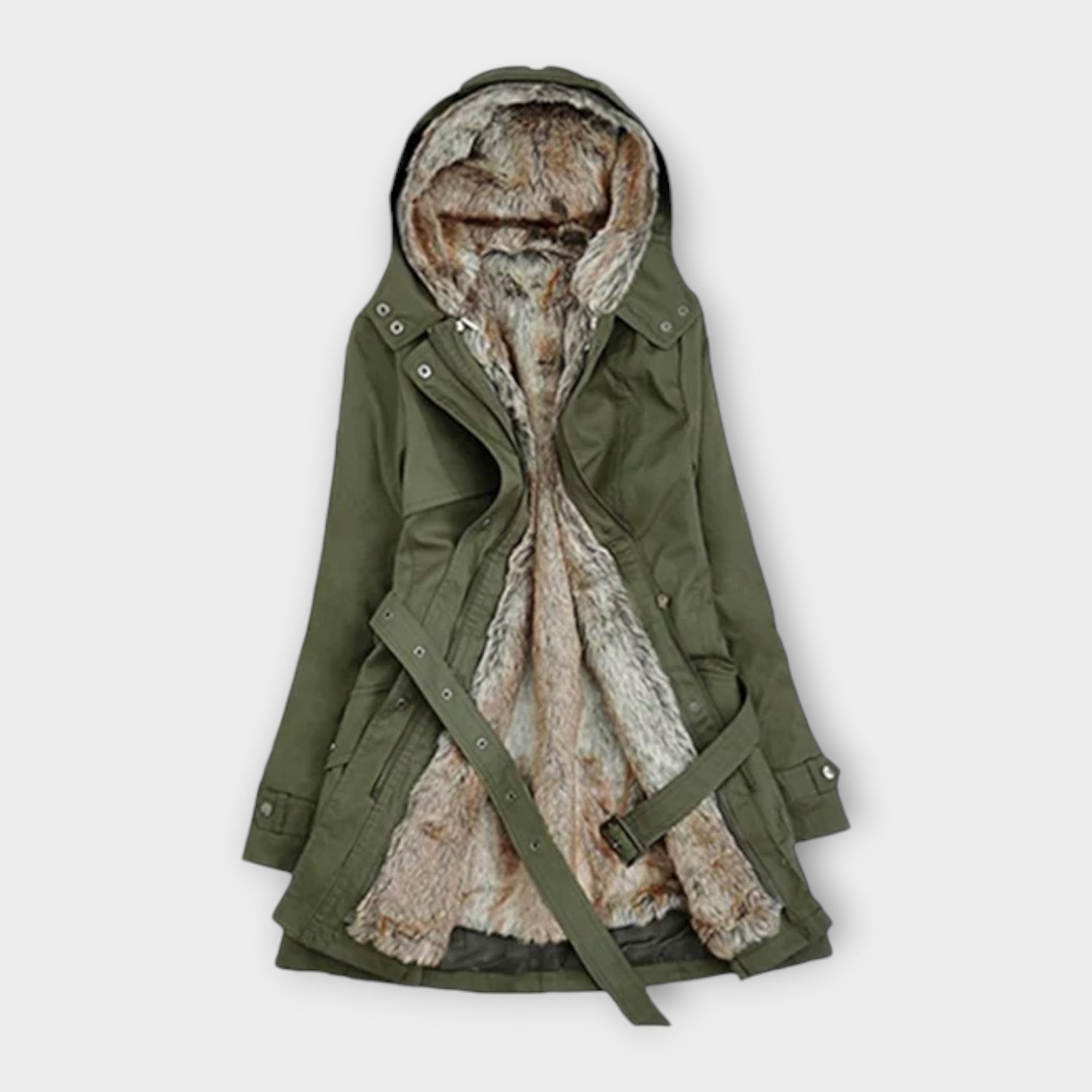 Mikash - Gezellige Bontvoering Jas