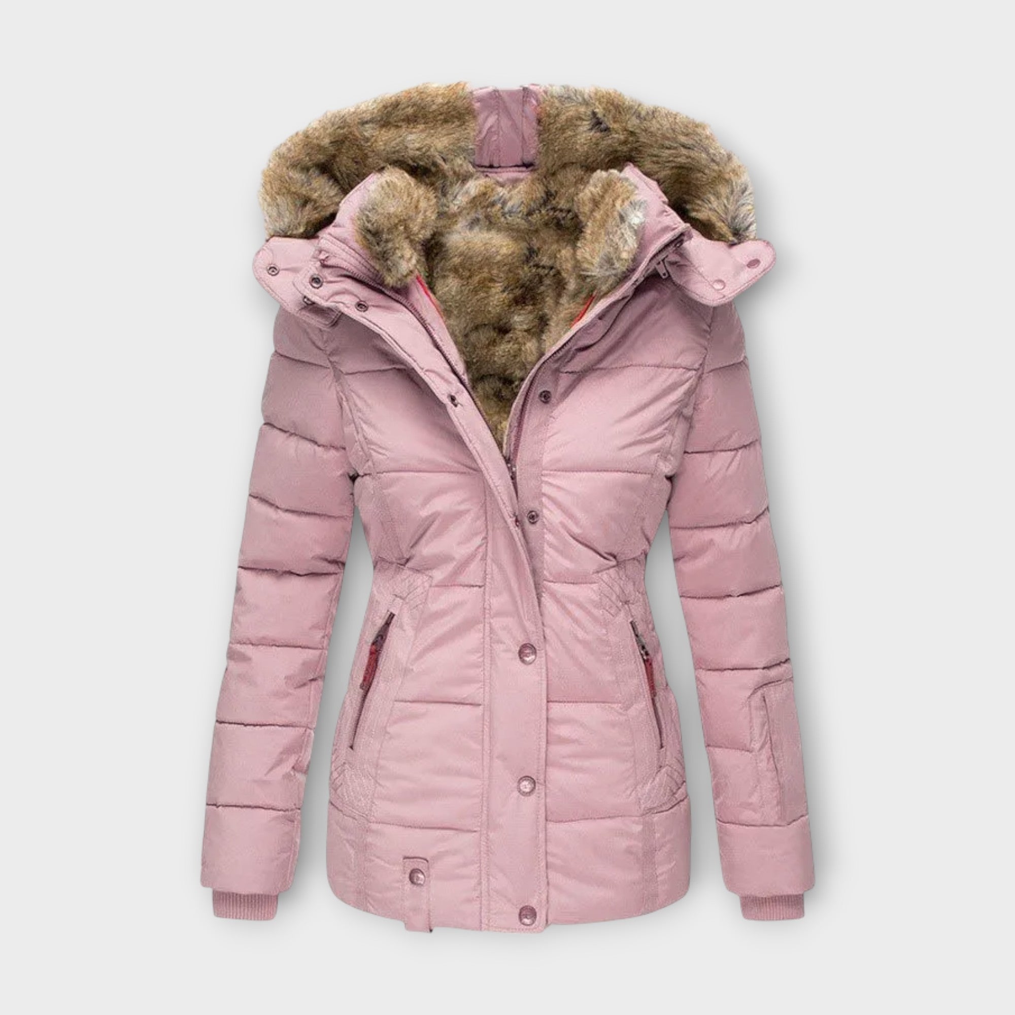 Emine - Gezellige Faux Fur Gevoerde Jas