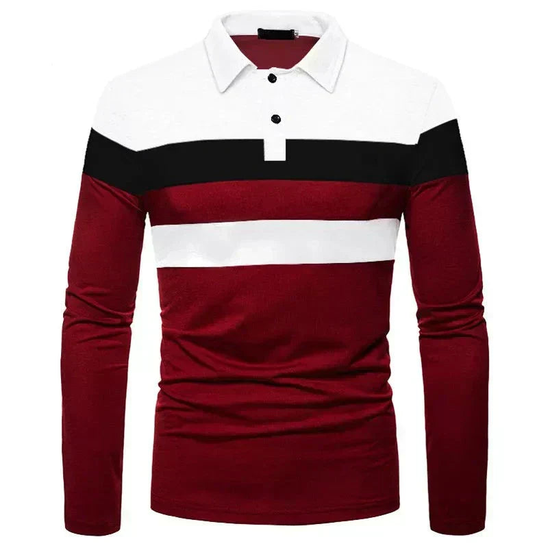 Heren Langsleeve Polo Shirt Slingint Verno