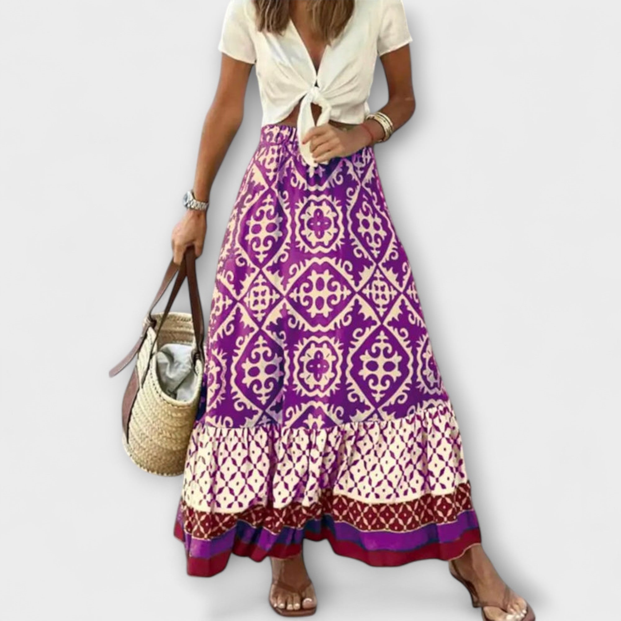 Dagmar - Vrouwen Hoge Taille Zomerrok