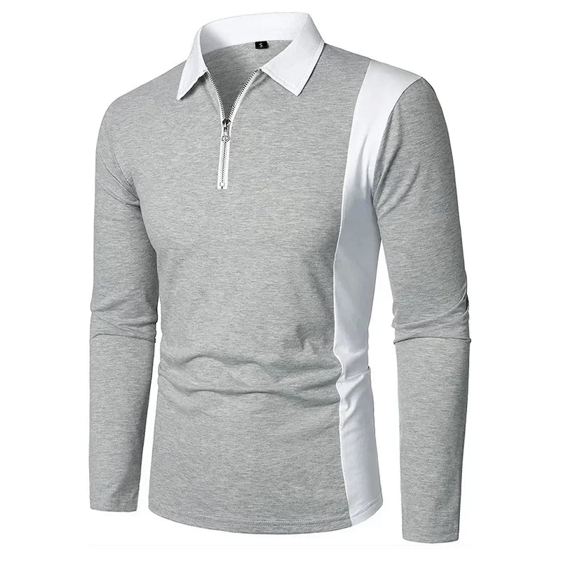 Heren Lange Mouwen Polo Shirt Padrony Verno