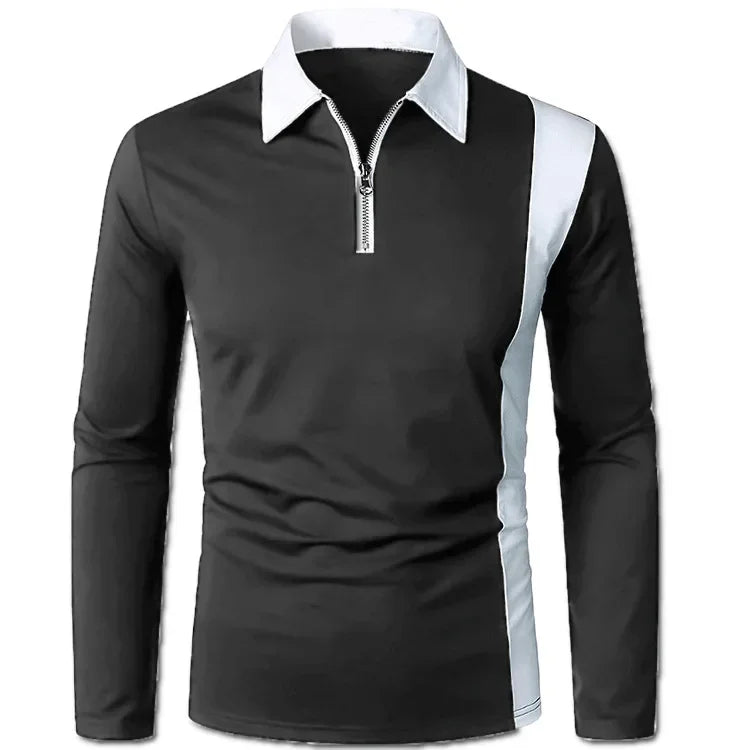 Heren Lange Mouwen Polo Shirt Padrony Verno
