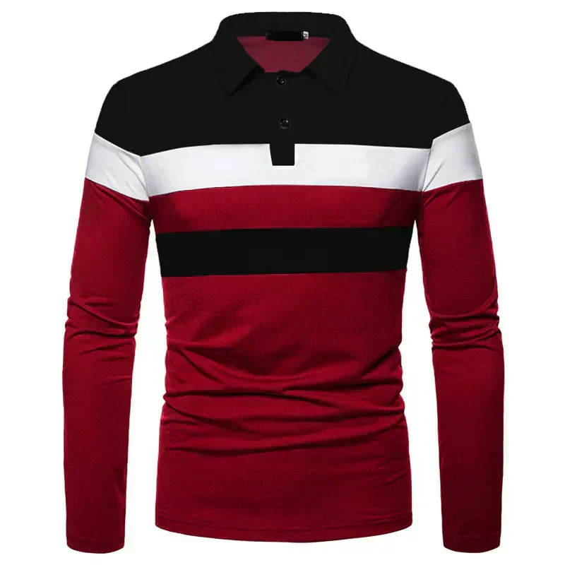 Heren Langsleeve Polo Shirt Slingint Verno