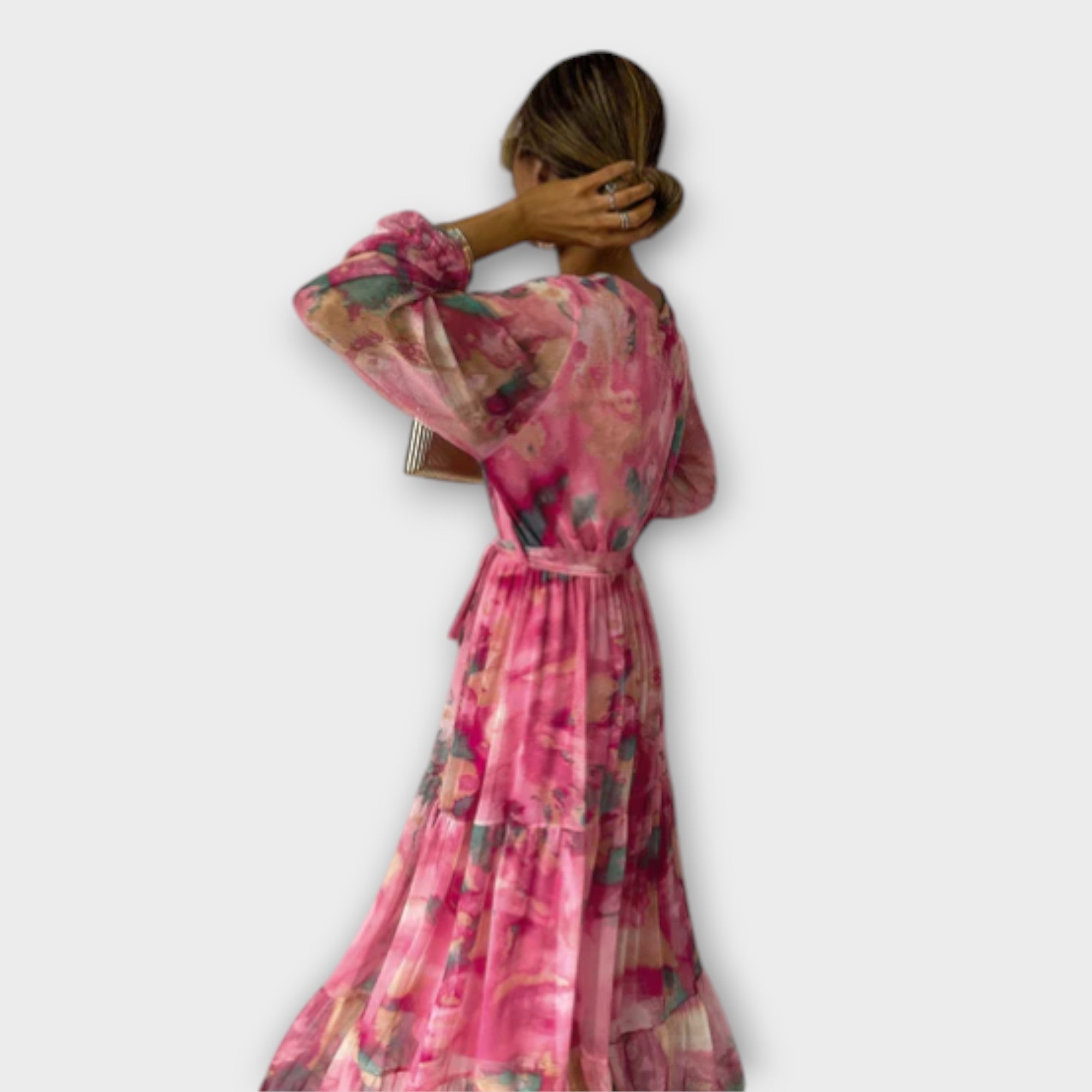 Evelyn - Watercolor Maxi Jurk