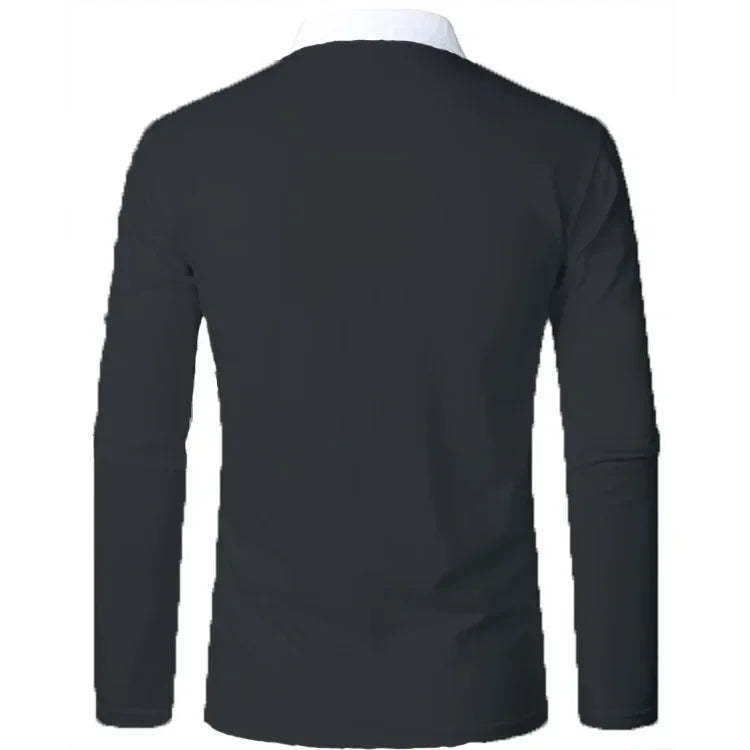 Heren Lange Mouwen Polo Shirt Padrony Verno