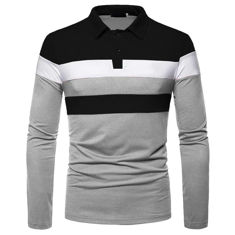 Heren Langsleeve Polo Shirt Slingint Verno