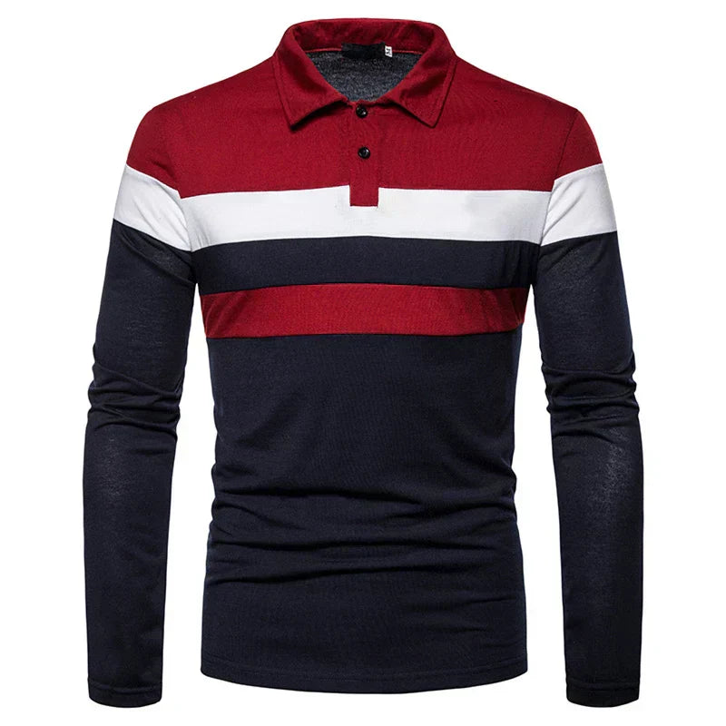 Heren Langsleeve Polo Shirt Slingint Verno