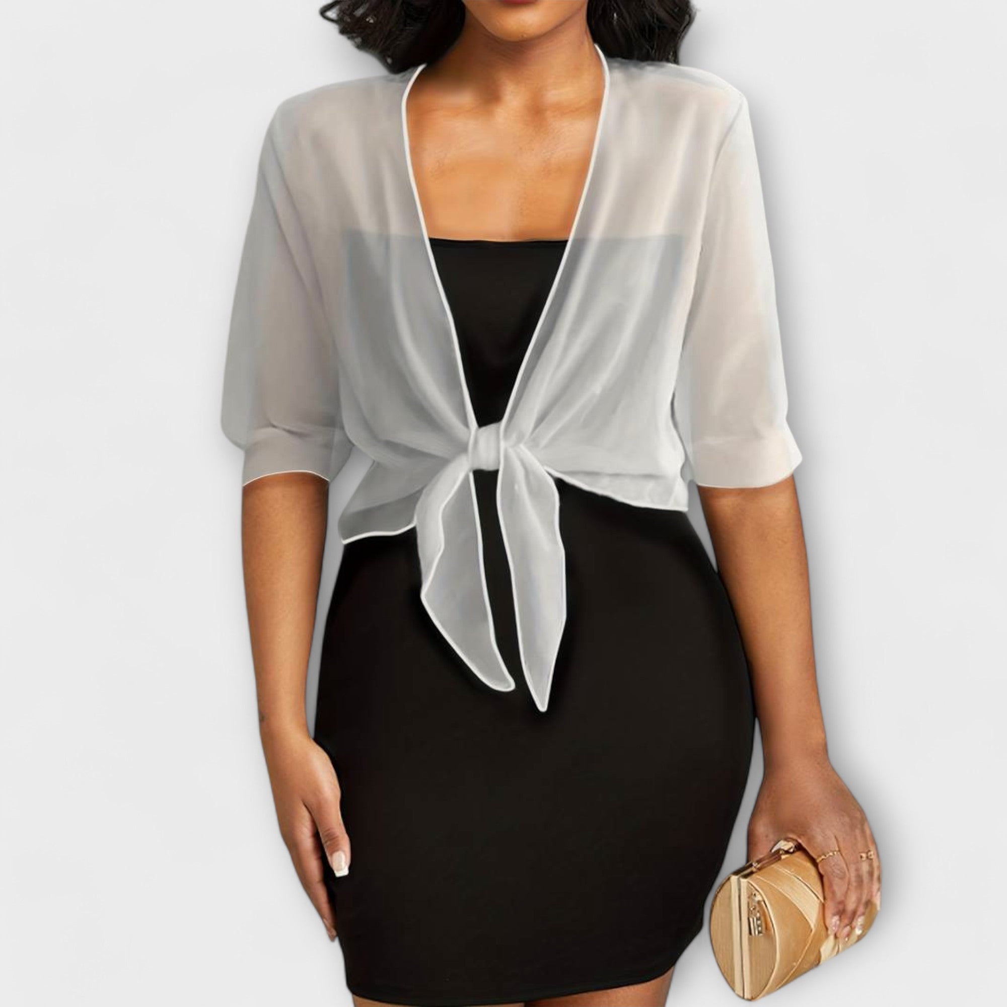 Olivia - Blouse met Open Voorkant