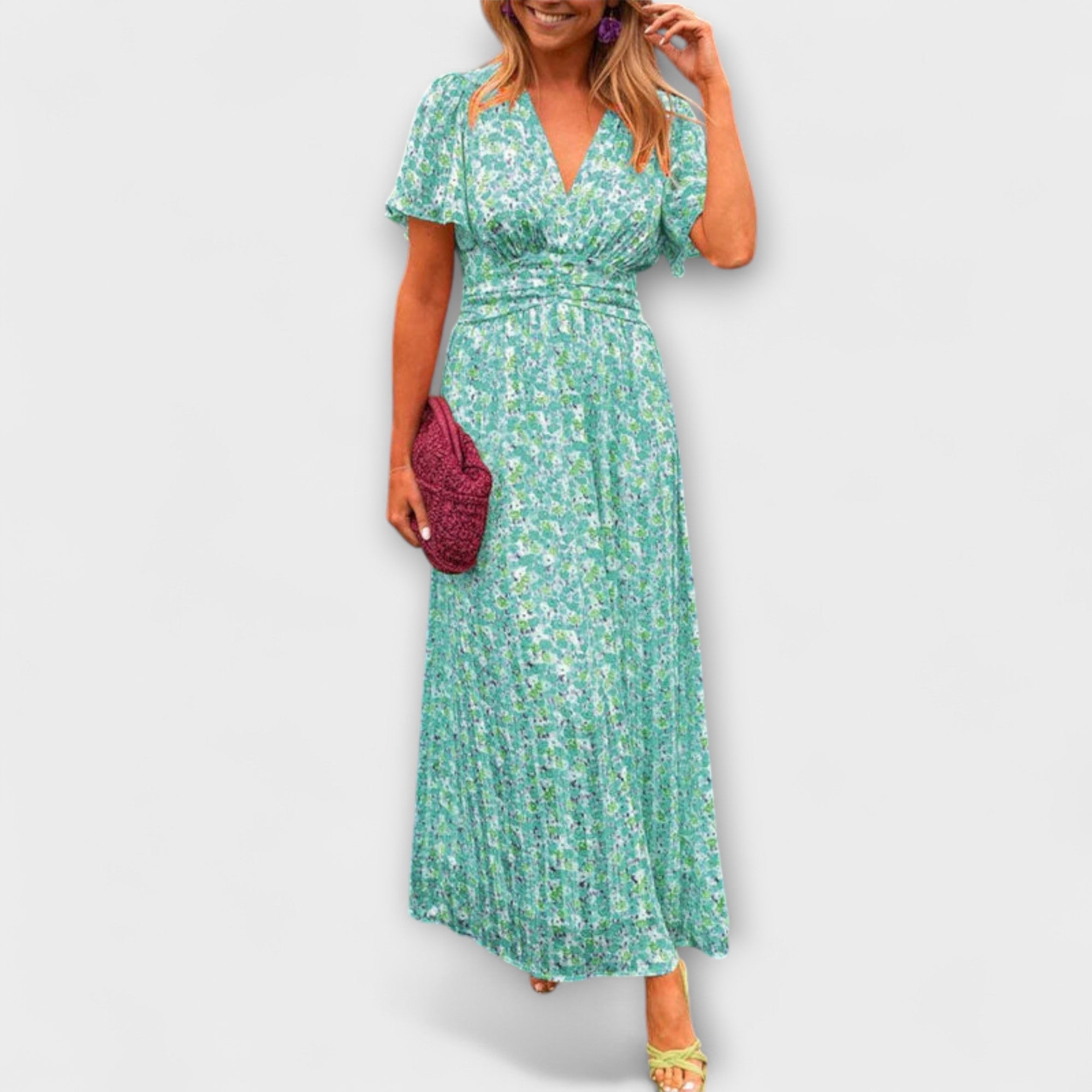 Elsie - Klassieke V-Hals Jurk