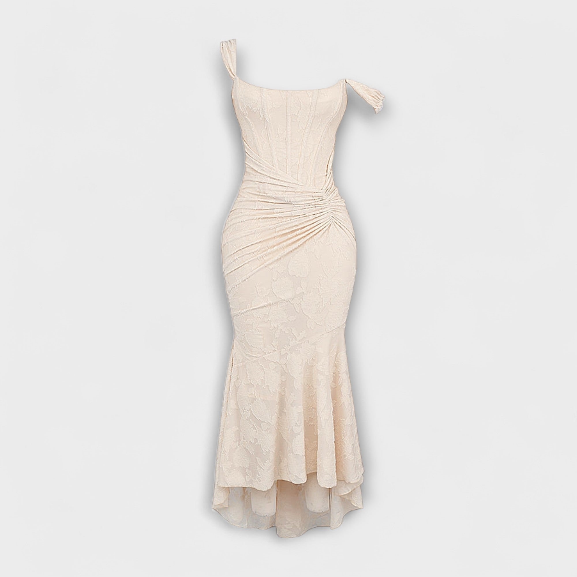 Renske - Lange jurk met een elegante en verfijnde corsage