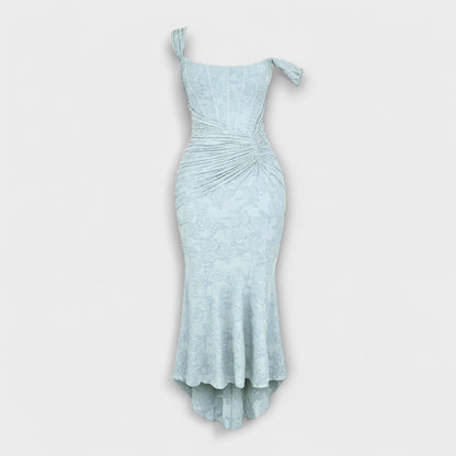 Renske - Lange jurk met een elegante en verfijnde corsage