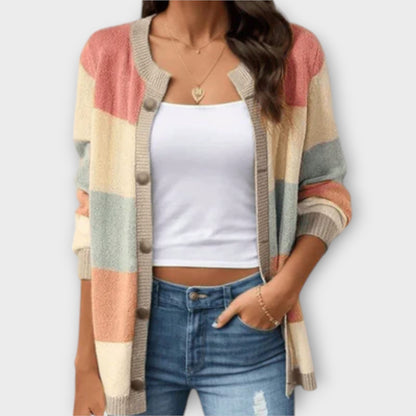 Lottenia - Gestreepte Cardigan