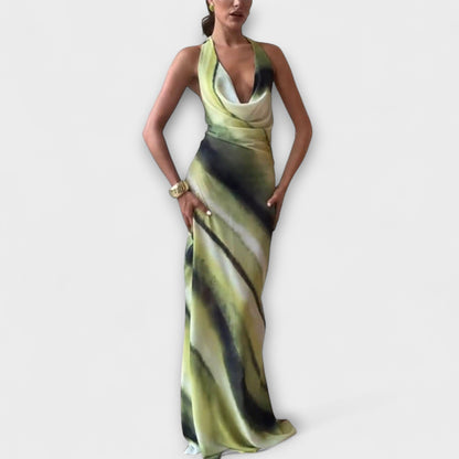 Klassieke tie-dye gradient maxi jurk