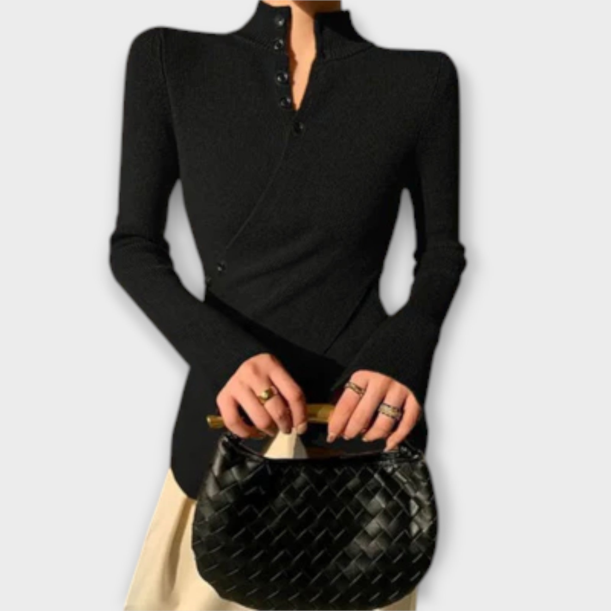 Michiko – Elegante Katoenen Gebreide Trui