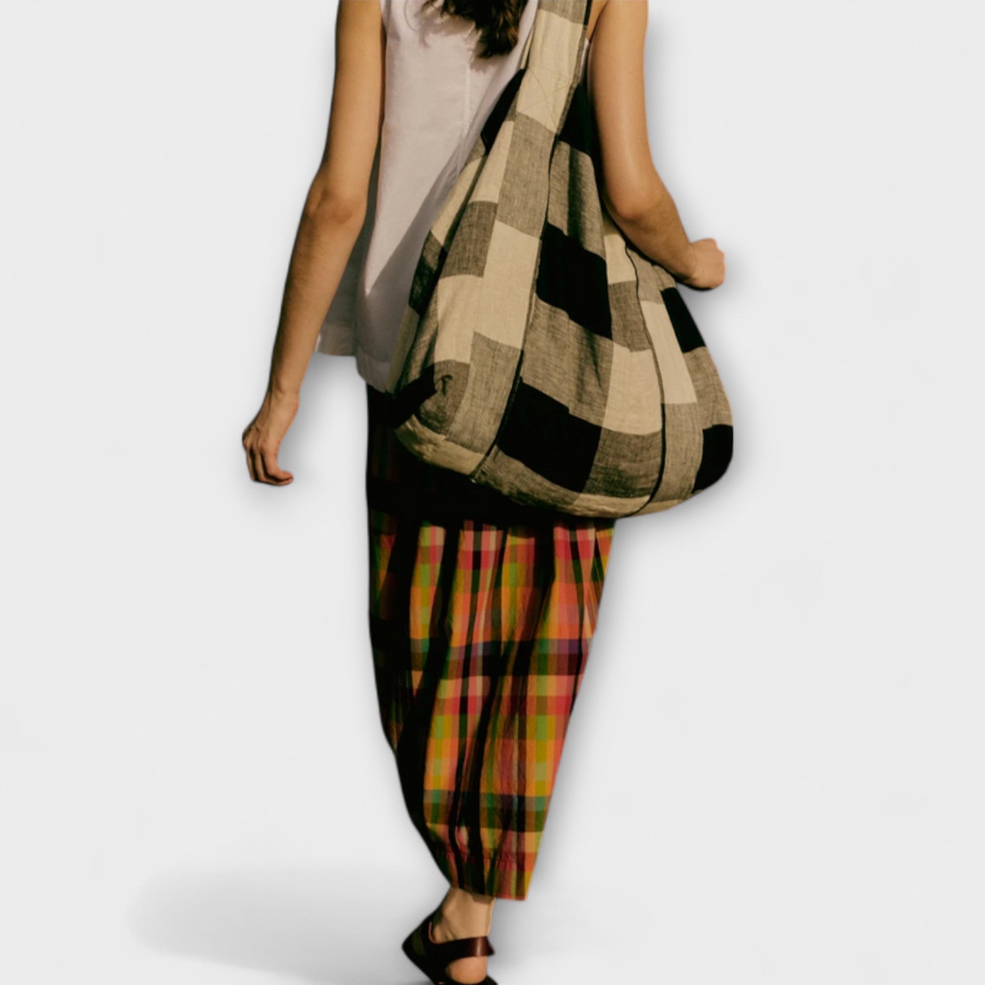 Emilia - Multikleur Gestreepte Plissé Rok