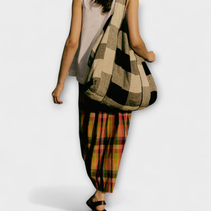 Emilia - Multikleur Gestreepte Plissé Rok