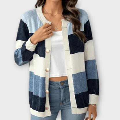 Lottenia - Gestreepte Cardigan