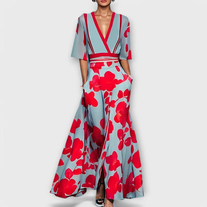 Elise - Elegante bloemen sheath jurk