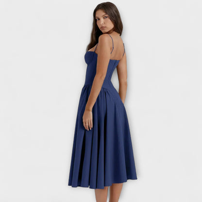 Rosalie - Verfijnde Mouwloze Kantjurk