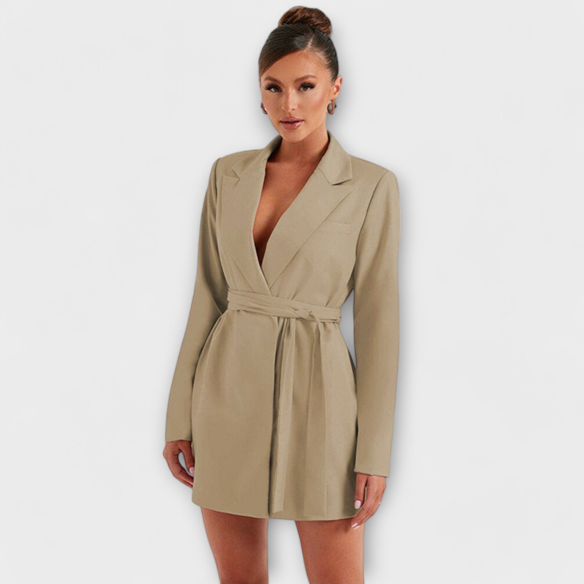 V-hals blazer jurk