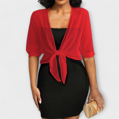 Olivia - Blouse met Open Voorkant