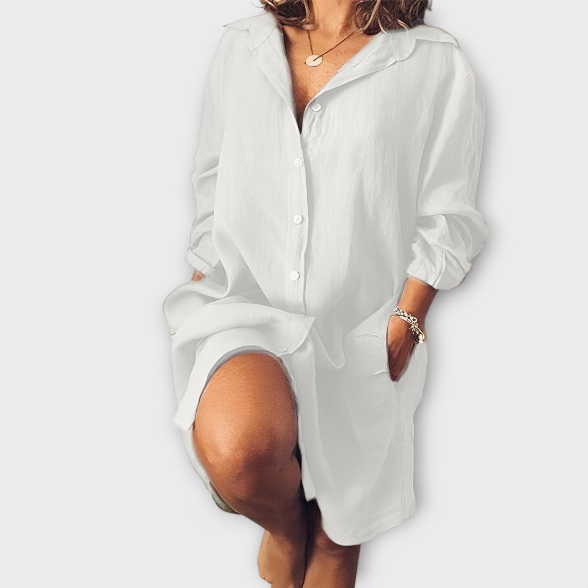 Casual Linnen Blouse voor Dagelijks Gebruik