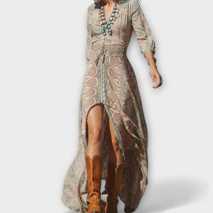 Losse boho maxi jurk