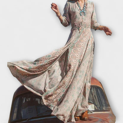 Losse boho maxi jurk