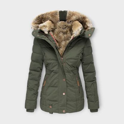 Emine - Gezellige Faux Fur Gevoerde Jas