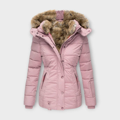 Emine - Gezellige Faux Fur Gevoerde Jas