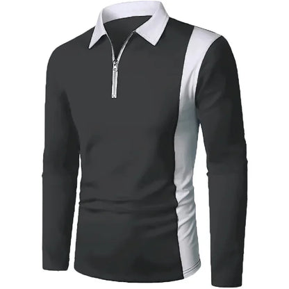 Heren Lange Mouwen Polo Shirt Padrony Verno
