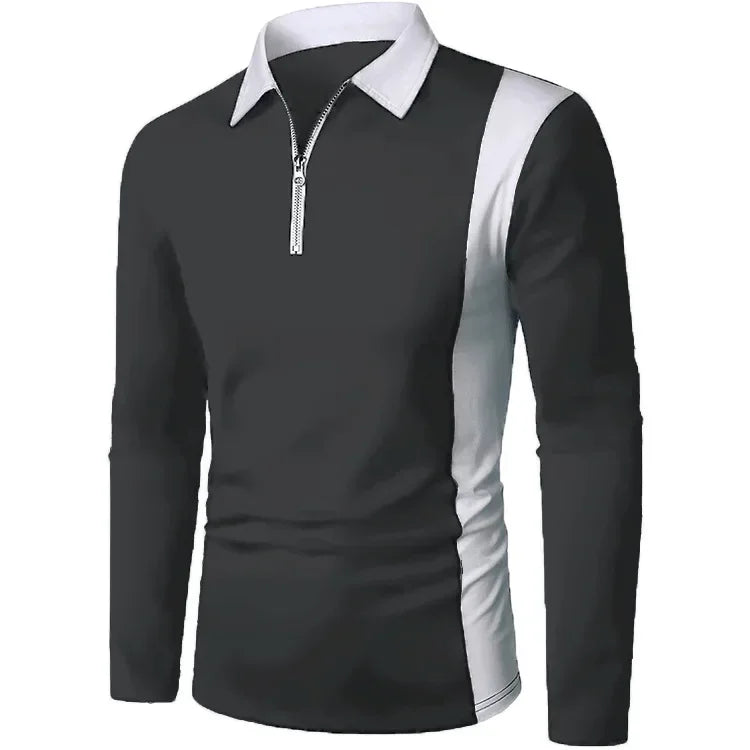 Heren Lange Mouwen Polo Shirt Padrony Verno
