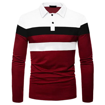 Heren Langsleeve Polo Shirt Slingint Verno