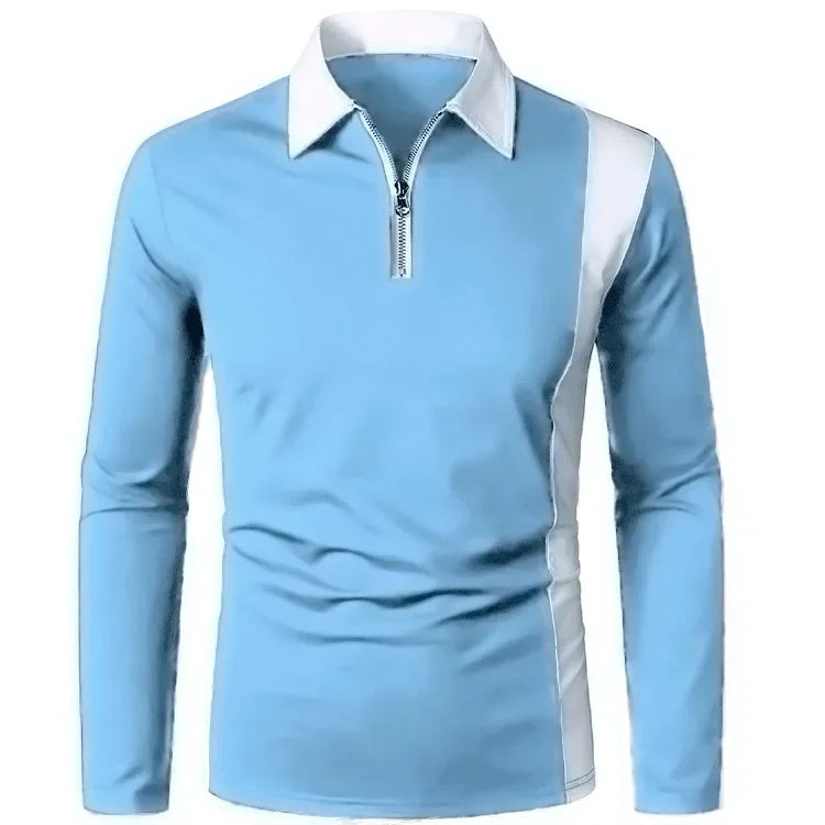 Heren Lange Mouwen Polo Shirt Padrony Verno