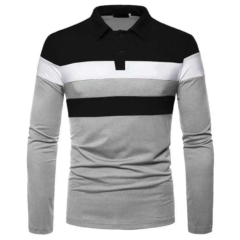 Heren Langsleeve Polo Shirt Slingint Verno