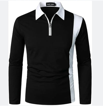 Heren Lange Mouwen Polo Shirt Padrony Verno