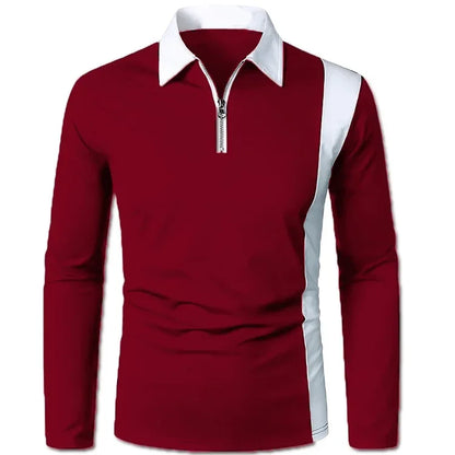 Heren Lange Mouwen Polo Shirt Padrony Verno