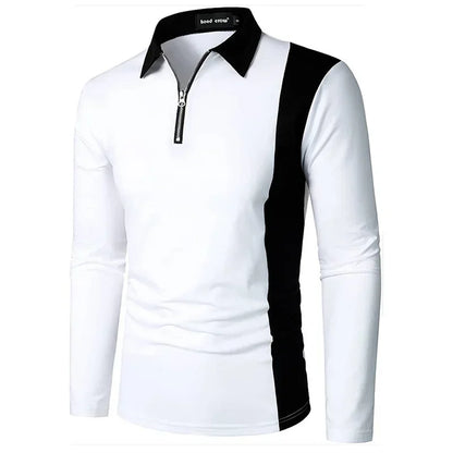 Heren Lange Mouwen Polo Shirt Padrony Verno