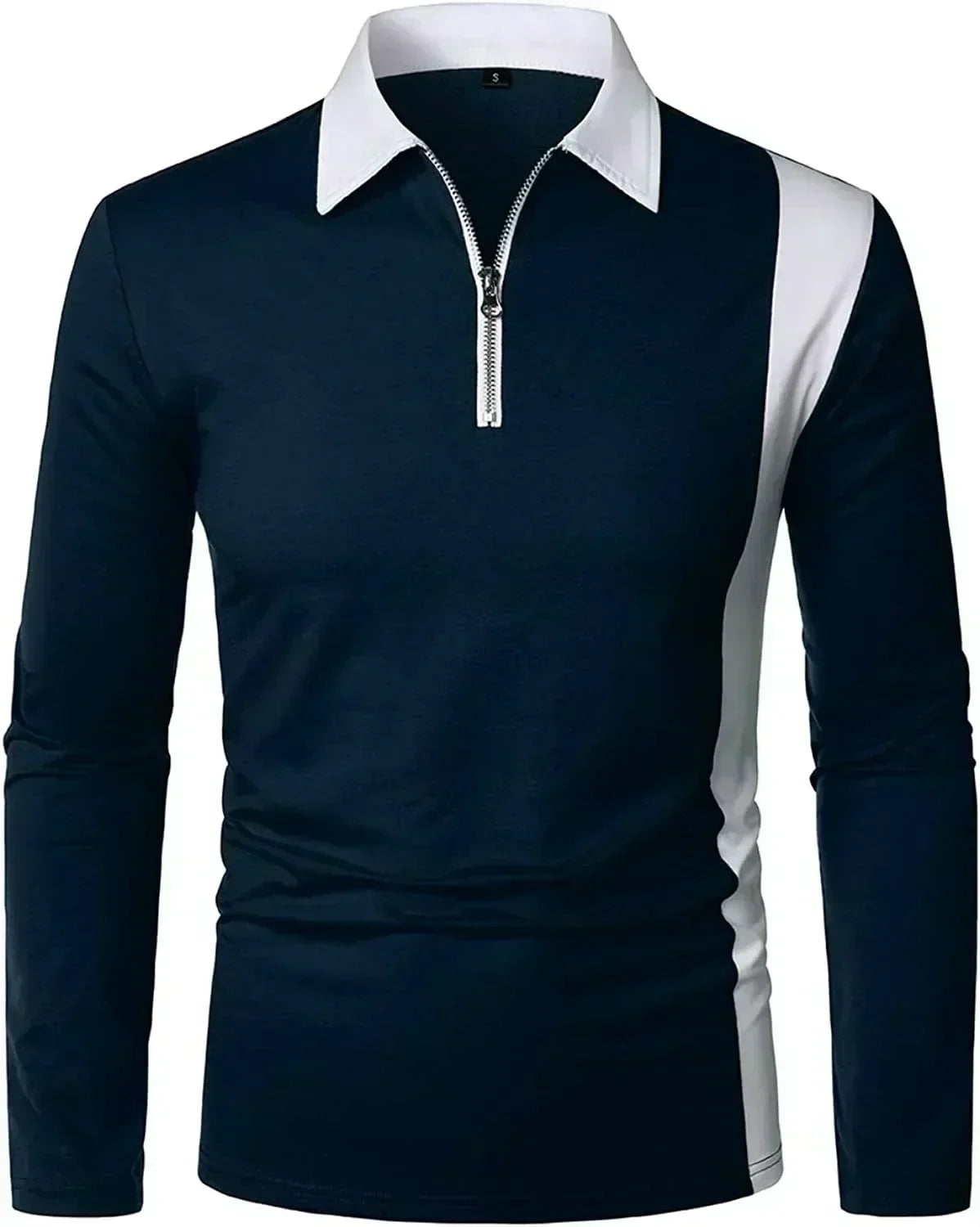 Heren Lange Mouwen Polo Shirt Padrony Verno