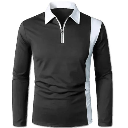 Heren Lange Mouwen Polo Shirt Padrony Verno