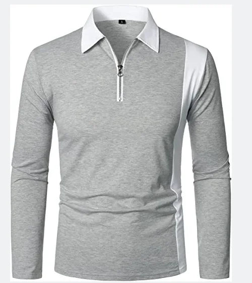 Heren Lange Mouwen Polo Shirt Padrony Verno