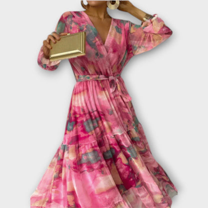 Evelyn - Watercolor Maxi Jurk