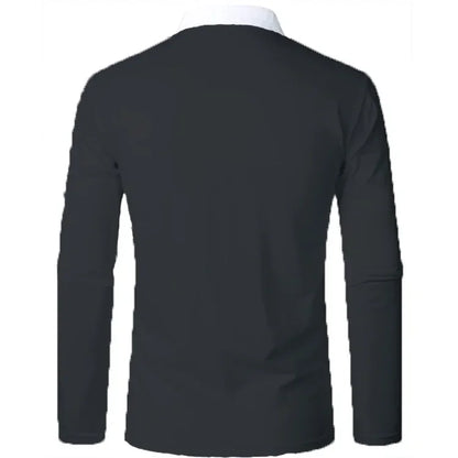 Heren Lange Mouwen Polo Shirt Padrony Verno