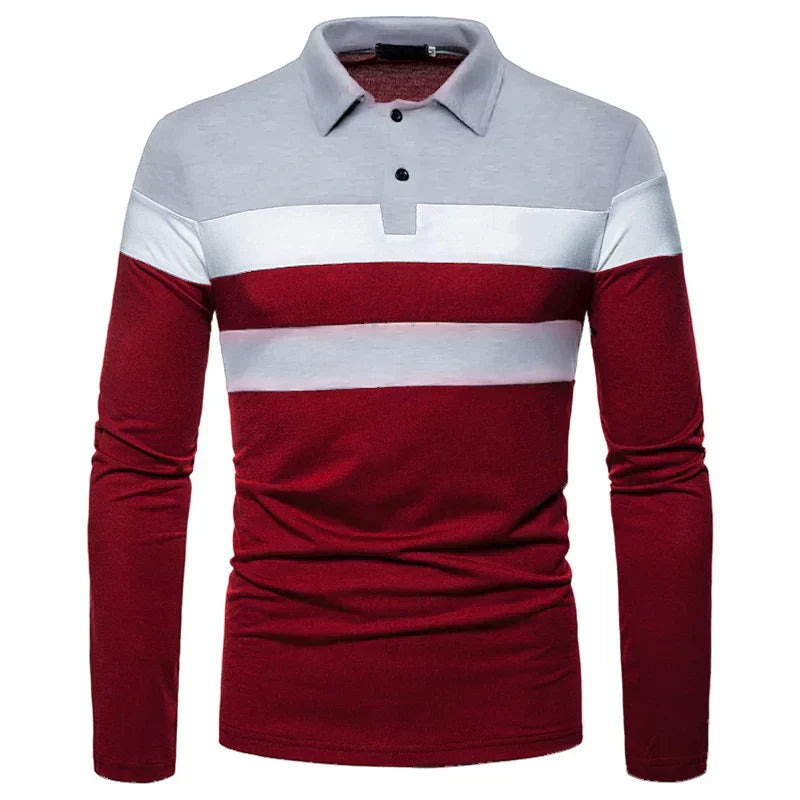 Heren Langsleeve Polo Shirt Slingint Verno