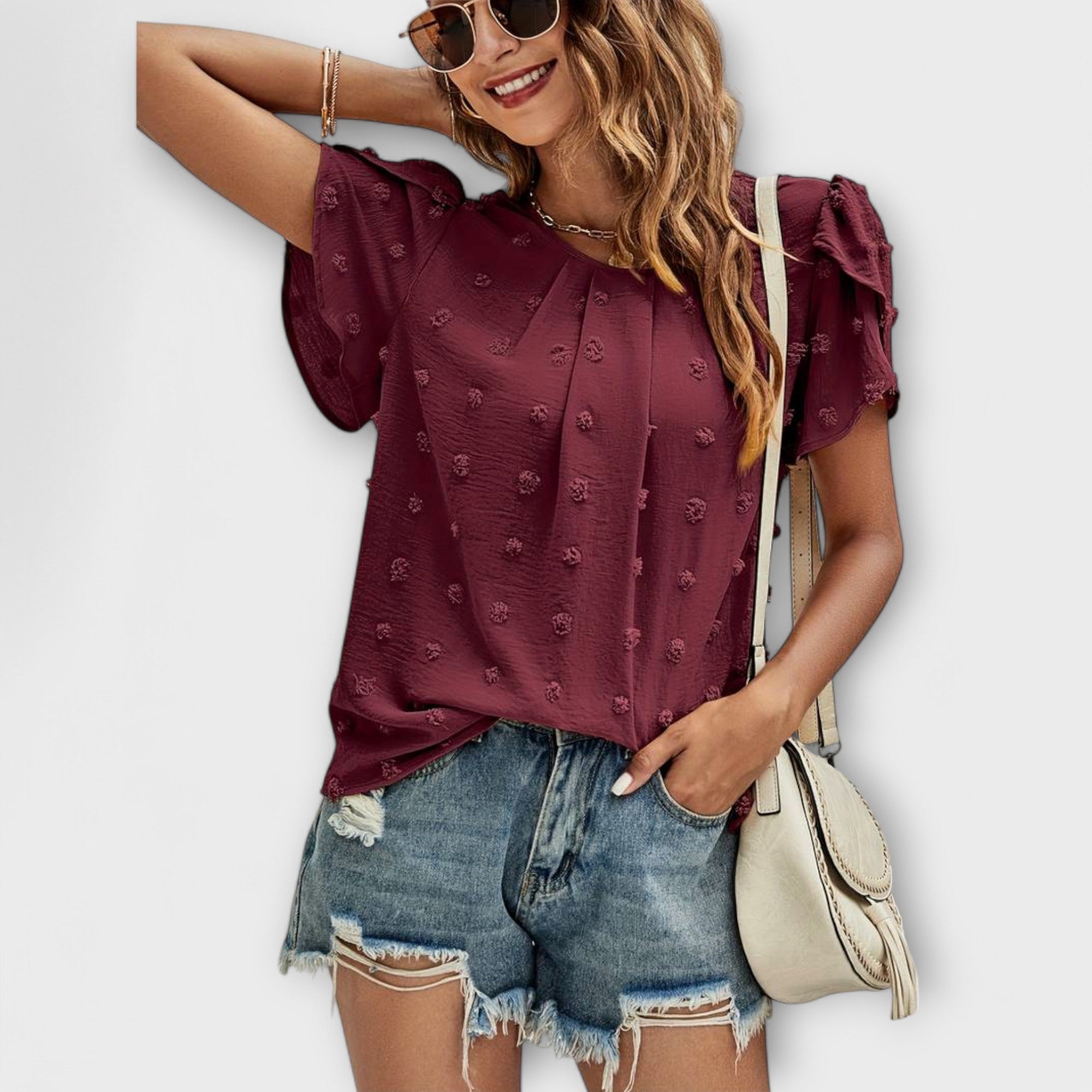 Charlotte - De Perfecte Polka Dot Blouse