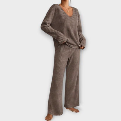 Celine Gebreid Twee-Delig Set